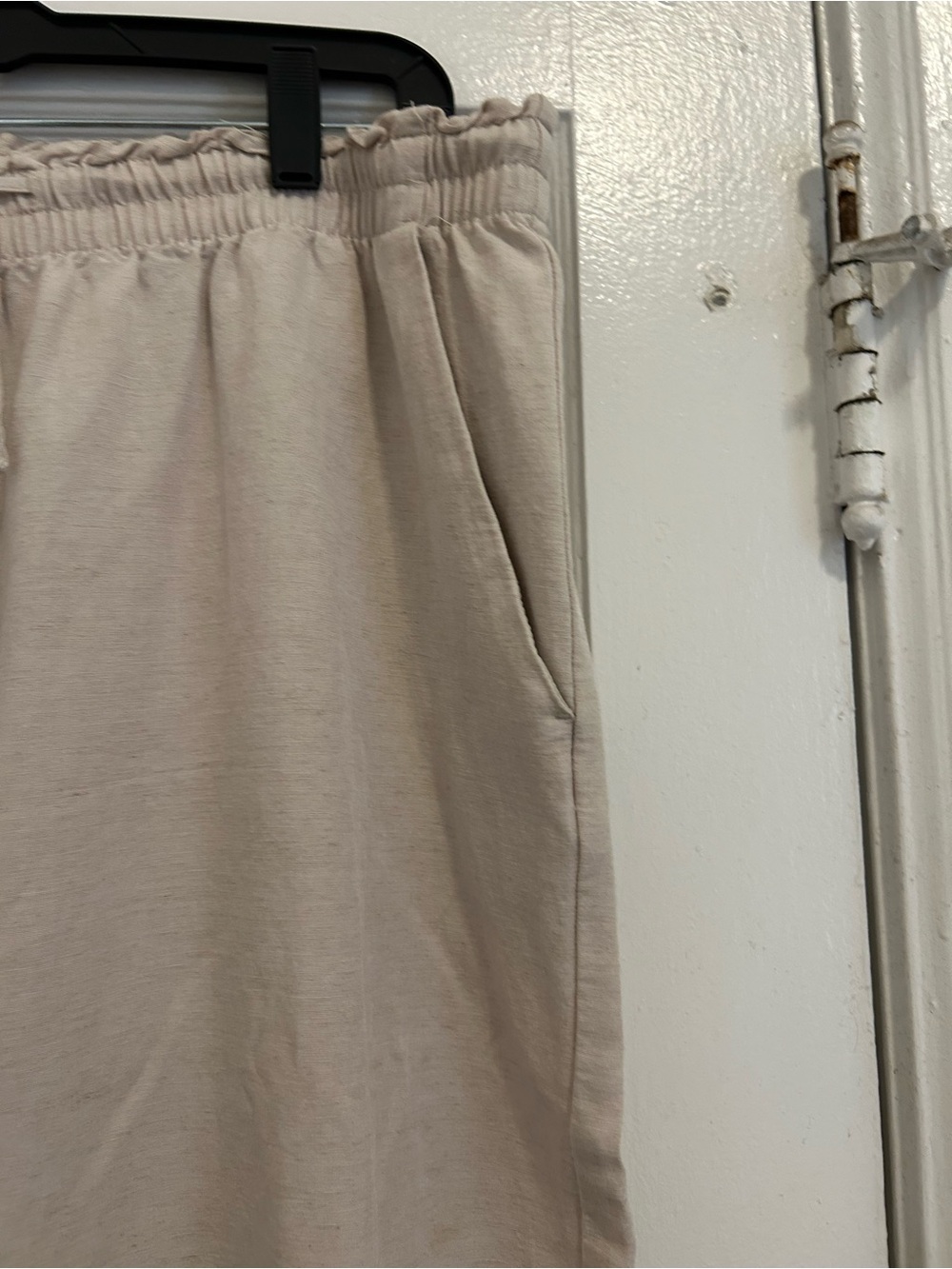 H&M Beige Wide-Leg Drawstring Pants - Picture 4 of 7